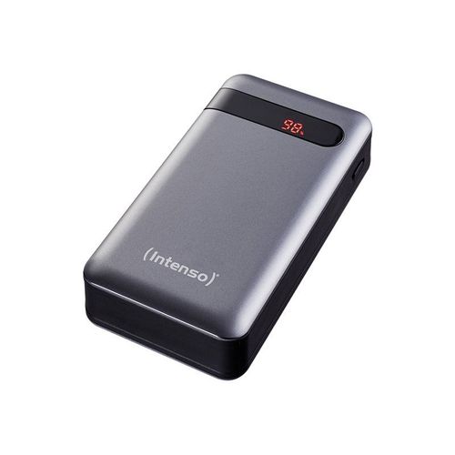Intenso Pd20000 - Banque D'alimentation - 20000 Mah - 3 A - Pd, Qc 3.0 - 2 Connecteurs De Sortie (Usb, 24 Pin Usb-C) - Sur Le Câble : Usb-C - Anthracite