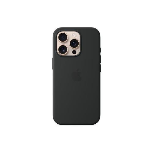 Apple - Coque De Protection Pour Téléphone Portable - Compatibilité Avec Magsafe - Silicone - Noir - Pour Iphone 16 Pro