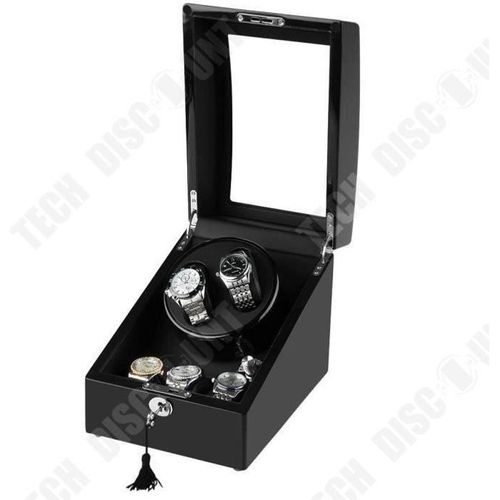 Td® Coffret Montre Automatique-Boîte De Rangement Montre Mécanique Rotation-Support De Montre Swing Montre Shaker-Support De Bijoux