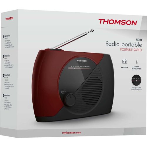 Radio analogique FM Rouge RT353