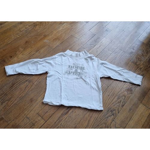 Sous Pull Blanc Avec Inscription Okaidi Taille 4 Ans
