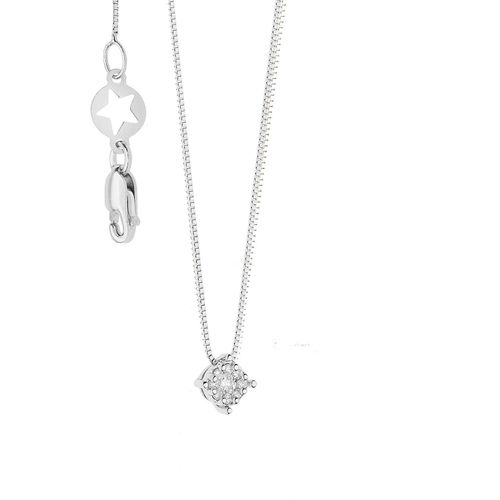 Collier Femme Bijoux Comete Rose Di Diamanti ?L?Gant Cod. Glb 1608 Comete