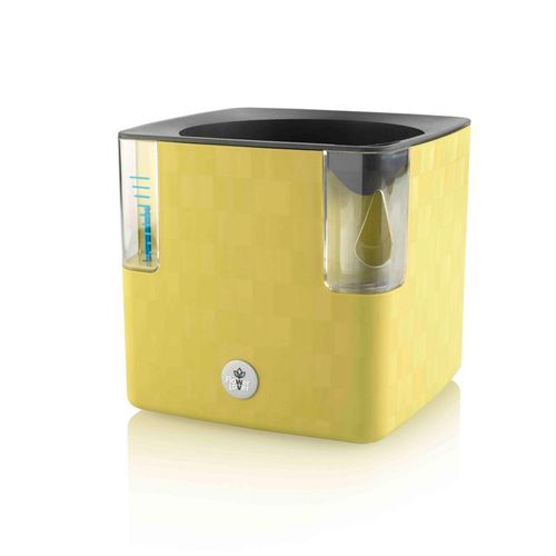 Flower Lover - Pot Auto-Irrigant - Cobble - 14x14x14cm - Basil Green