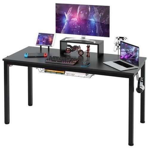 COSTWAY Bureau Gaming / Table pour Gamer 140 x 60 x 74 cm (L x l x