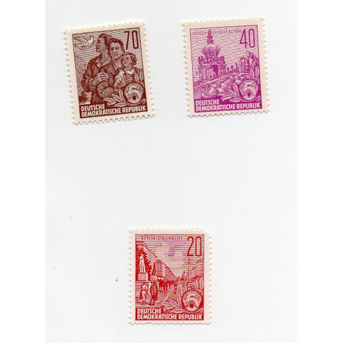 Allemagne (Ddr)- Lot De 2 Timbres Neufs Petits Formats