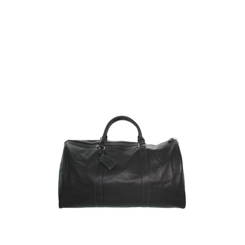 Sac Hexagona week end en cuir noir ref 33925 noir 53*29*26 cm