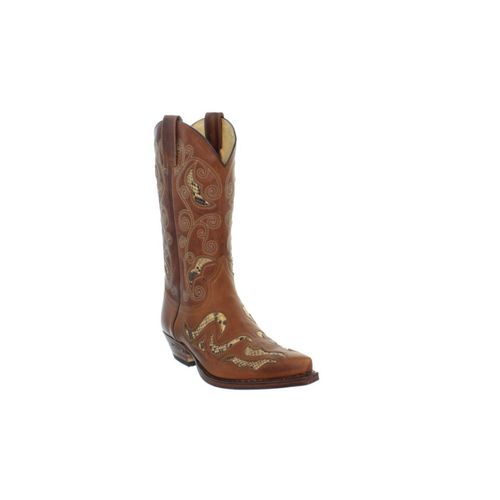 Santiag Hommes Sendra En Cuir Ref 21549 Tan