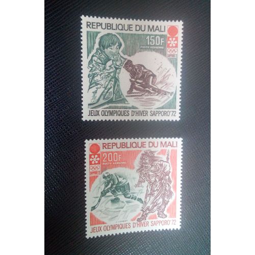 Timbre Mali Y T Pa 140 / Pa 141 Série: Jeux Olympiques D'hiver - Sapporo 1972 ( 031106 )