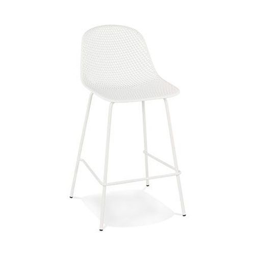 Chaise De Bar D'extérieur 47x48,5x96 Cm Blanche