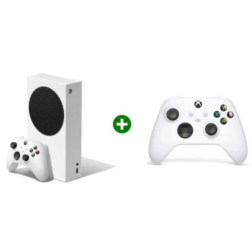 Pack Gaming Xbox Series S 512 Go + 2ème Manette Blanche Et Une Station De Recharge