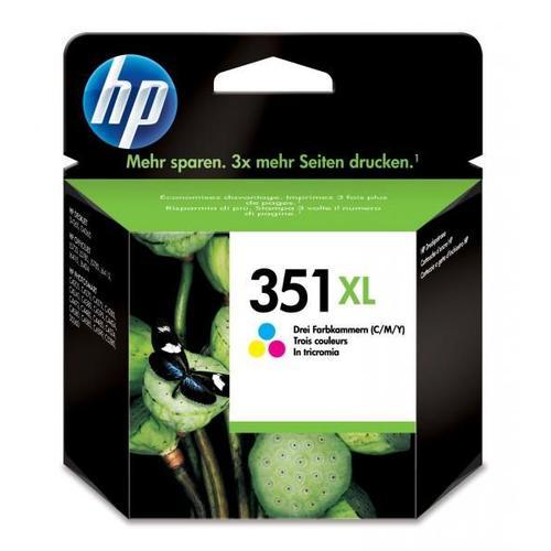 HP 351XL - cartouche d'encre couleurs haute capacité - cyan, magenta, jaune (CB338EE HP 351 XL)