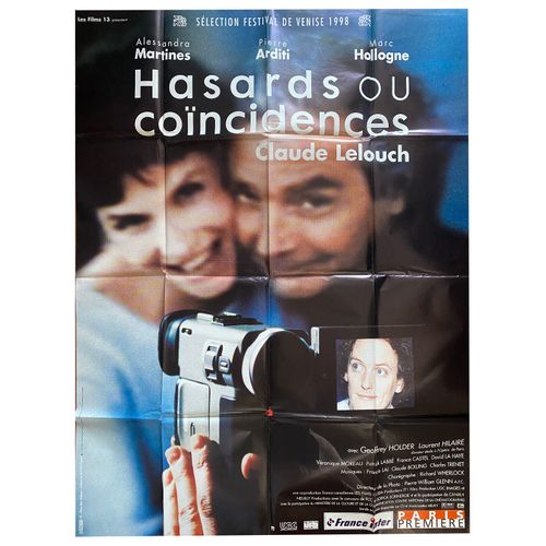 Hasards Ou Coïncidences - Véritable Affiche De Cinéma Pliée - Format 120x160 Cm - De Claude Lelouch Avec Alessandra Martines, Pierre Arditi, Marc Hollogne, Laurent Hilaire - 1998