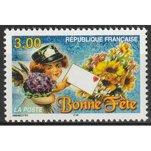 Timbre De Souhaits. Bonne Fête, Neuf** 1998 N° 3133