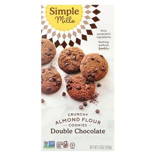 Simple Mills, Biscuits Croquants À La Farine D'amande, Double Chocolat, 156 G