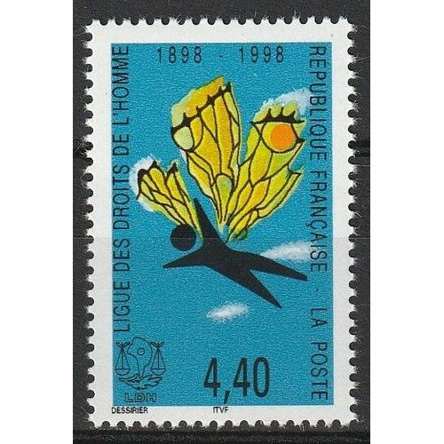 Centenaire De La Ligue Des Droits De L'homme 1998 Timbre Neuf** N° 3149