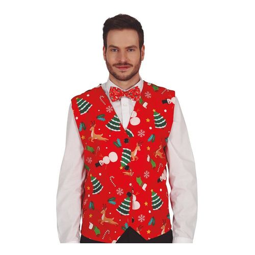 Gilet De Noël Rouge Adulte