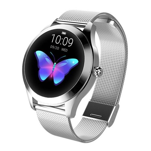 Montre Connect¿¿E Kw10 Pour Femmes Et Hommes",¿¿Tanche Ip68,Moniteur De Fr¿¿Quence Cardiaque,D'activit¿¿ Physique Et De Sommeil,"Bluetooth - Type Argent