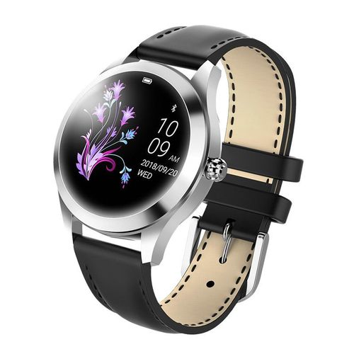 Montre Connect¿¿E Kw10 Pour Femmes Et Hommes",¿¿Tanche Ip68,Moniteur De Fr¿¿Quence Cardiaque,D'activit¿¿ Physique Et De Sommeil,"Bluetooth - Type Black