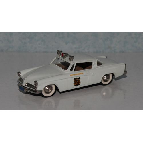 Studebaker Commander Starliner Coupé 1953 "Indiana State Police" Brooklin 1/43e-Brooklin