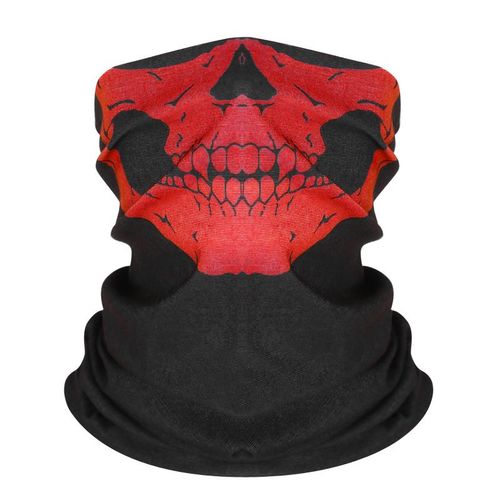 Masque De Cou Et De Visage Multifonctionnel,Tête De Mort,Bandana,Casque,Bande,Écharpes,Camping,Halloween,Paintball,Ski,Sport,Sauna,Randonnée