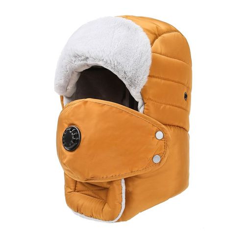 Chapeau De Ski Épais Pour Hommes Et Femmes,Capuche Imperméable Avec Lunettes,Casquette De Cyclisme,Cagoule Chaude,Mode Extérieure,Hiver