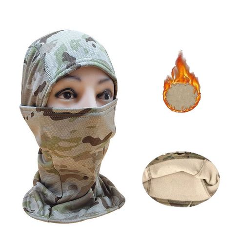 Cagoule Militaire Thermique Chaude,Masque Facial De Ski,Vélo,Cyclisme,Html,Airsoft,Camouflage,Chapeaux,Écharpe,506