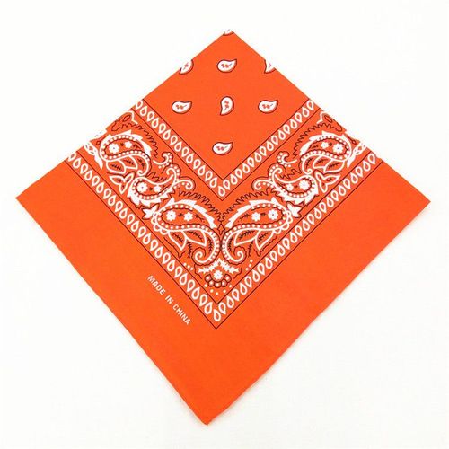Bandana Carré Imprimé Paisley Pour Hommes Et Femmes,Écharpe Hip Hop,Bande De Sauna,2020 Coton,Noir Et Rouge,Garçons Et Filles,54cm X 54cm