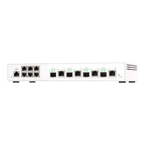 QNAP QSW-M2106-4C - Commutateur - Géré - 6 x 2.5GBase-T + 4 x combo 10 Gigabit SFP+/RJ-45 - de bureau