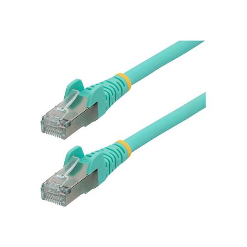 StarTech.com 7m CAT6a Ethernet Cable - Aqua - Low Smoke Zero Halogen (LSZH) - 10GbE 500MHz 100W PoE++ Snagless RJ-45 w/Strain Reliefs S/FTP Network Patch Cord - Cordon de raccordement - RJ-45 (M)...