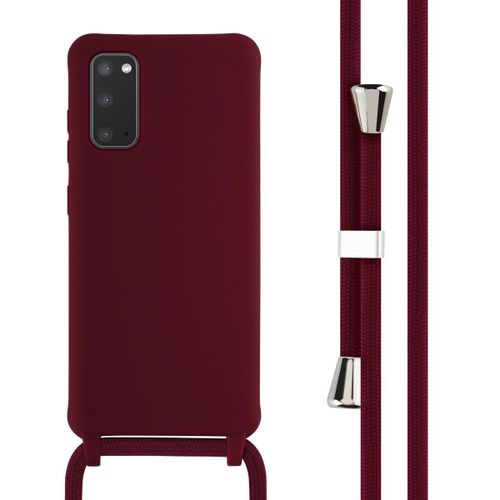 Imoshion Coque En Silicone Avec Cordon Samsung Galaxy S20 Rouge Foncé