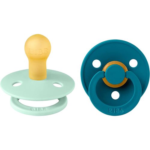 Sucettes Colour Taille 1 Menthe Glacée/Bleu Atlantique - Pack De 2 - Bibs