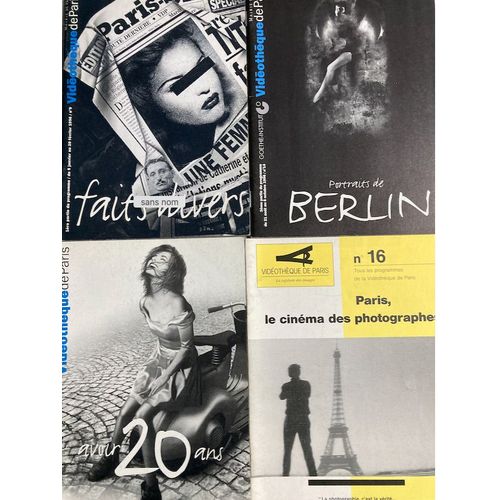 Vidéothèque De Paris : 12 Catalogues (1992/1996) = Faits Divers/Avoir 20 Ans./ Berlin /Paris, Le Ciné Des Photographes/ Les Années Folles/Mémoires/ Ouvriers, Ouvrières/ Paris La Nuit/ Paris Musique