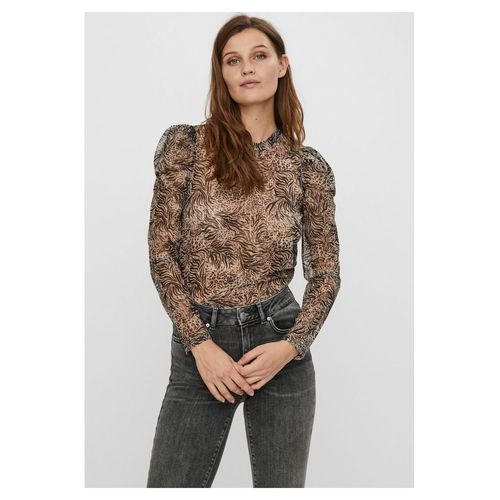 Top Transparent À Motifs Gris Femme