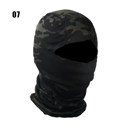 Cagoule De Camouflage Tactique,Écharpe Complète,Ski,Cyclisme,Masque Complet,Couvre-Visage,Chauffe-Tête,Casquette Airsoft,Doublure De Casque