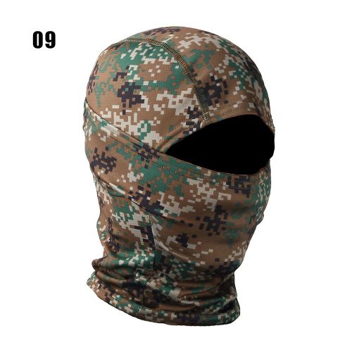 Cagoule De Camouflage Tactique,Écharpe Complète,Ski,Cyclisme,Masque Complet,Couvre-Visage,Chauffe-Tête,Casquette Airsoft,Doublure De Casque