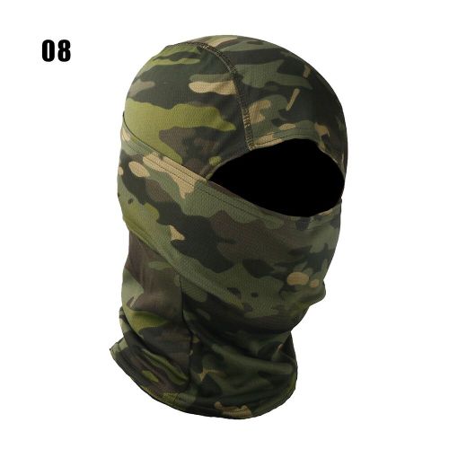 Cagoule De Camouflage Tactique,Écharpe Complète,Ski,Cyclisme,Masque Complet,Couvre-Visage,Chauffe-Tête,Casquette Airsoft,Doublure De Casque