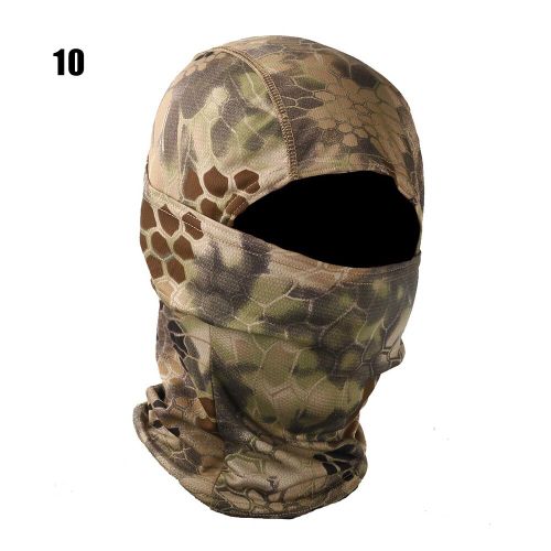 Cagoule De Camouflage Tactique,Écharpe Complète,Ski,Cyclisme,Masque Complet,Couvre-Visage,Chauffe-Tête,Casquette Airsoft,Doublure De Casque