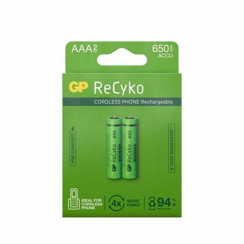 2 accus AAA 650 mAh ReCyko+ Pro