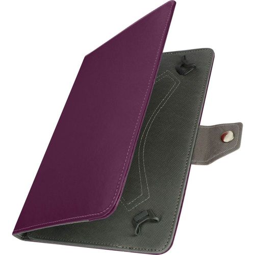 Housse Avizar Tablettes 10'' Effet Cuir Vieilli Violet