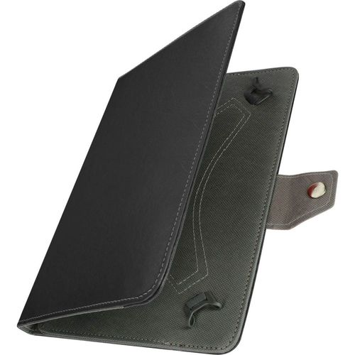 Housse Avizar Tablettes 10'' Effet Cuir Vieilli Noir