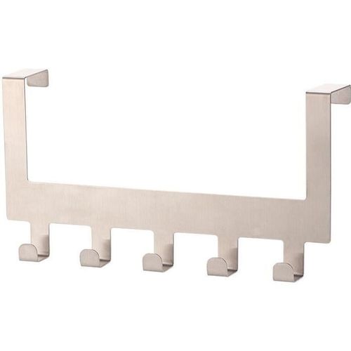 Patère de porte à 5 crochets - pour porte jusqu'à 4,5 cm d'épaisseur