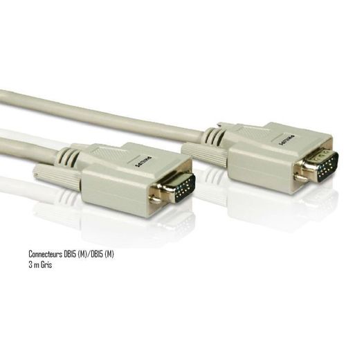 Philips - Câble vga - 5 mètres - SWV2714W/10