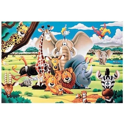 Puzzle Phosphorescent ''animaux De La Savane'' 500 Pièces