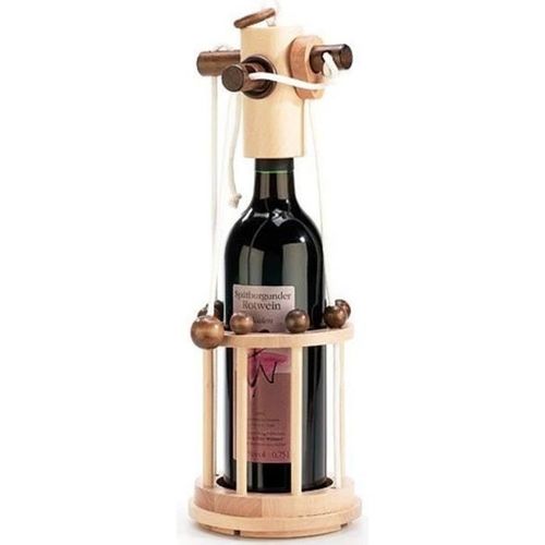 Jeu De Casse-Tête En Bois Pour Bouteille - Playtastic - Difficulté Moyenne - Adulte - A Partir De 3 Ans
