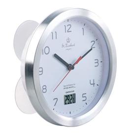 Horloge étanche Ø 17cm avec thermomètre