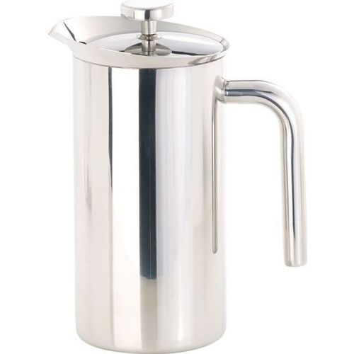 Cafetière À Piston - Rosenstein & Sohne - 1 L - Double Paroi - Filtre Permanent - Gris