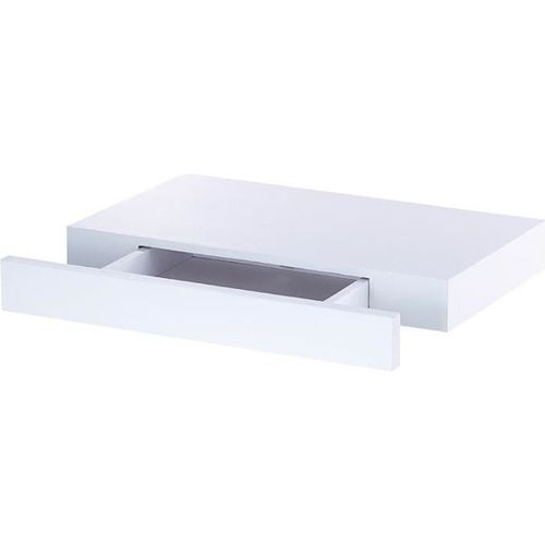 Étagère Murale Avec Tiroir Secret - Blanc