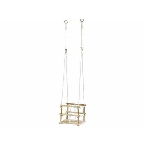 Balançoire En Bois Pour Jeunes Enfants - Playtastic - Siège Fermé De Tous Les Côtés - Ceinture En Forme De T