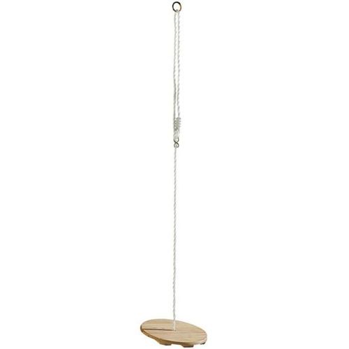 Balançoire Ronde En Bois Playtastic - Ø 30 Cm - Marron - Pour Enfants À Partir De 3 Ans