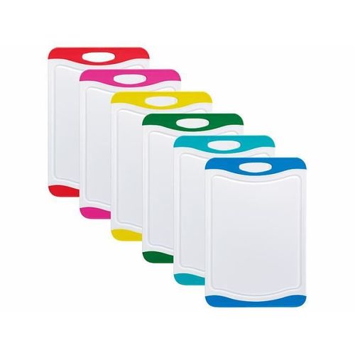 6 Planches À Découper Antibactériennes En 6 Couleurs, 29 X 20 Cm